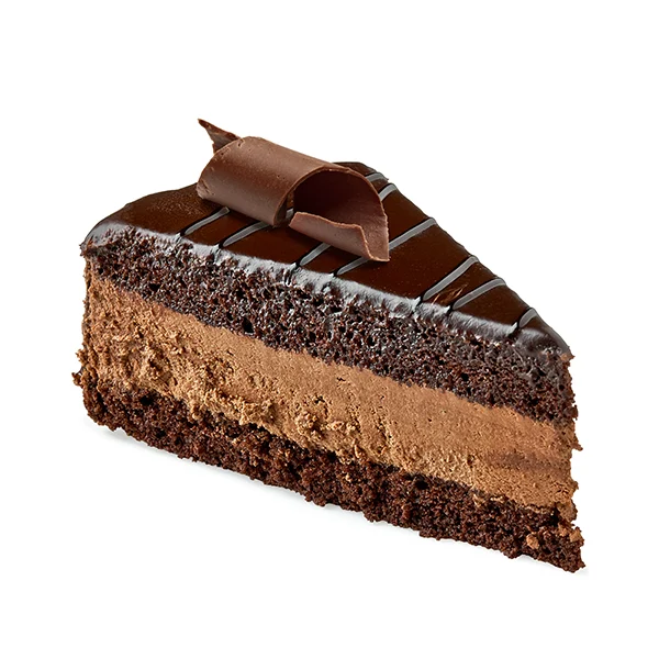 Chocolate cake slice